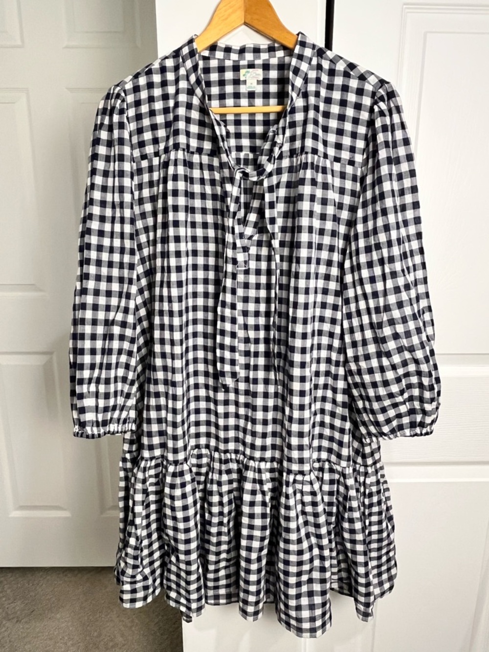 J.Crew Beachwear Cotton Tiered Ruffle Mini dress/cover up Size M